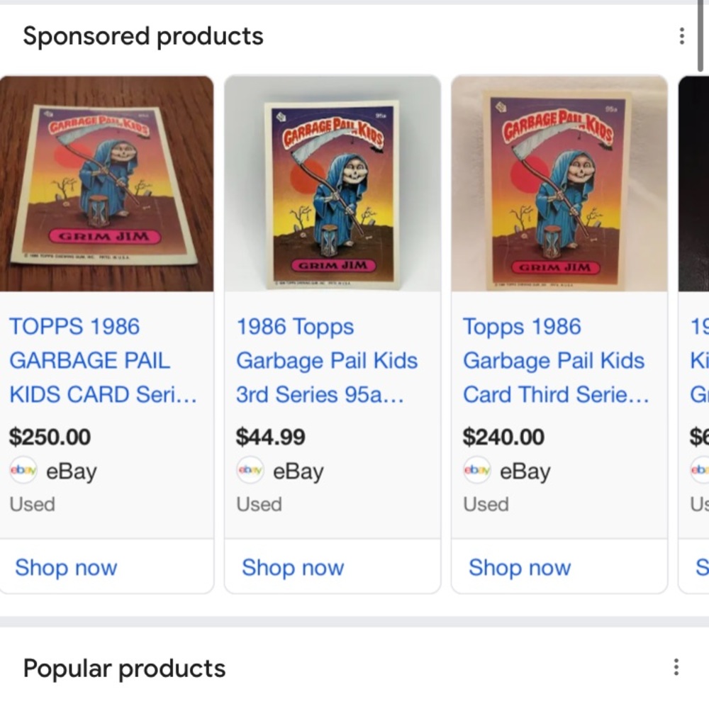 Garbage Pail Vintage 1986 Kids Trading Cards Set - Picture 7 of 9
